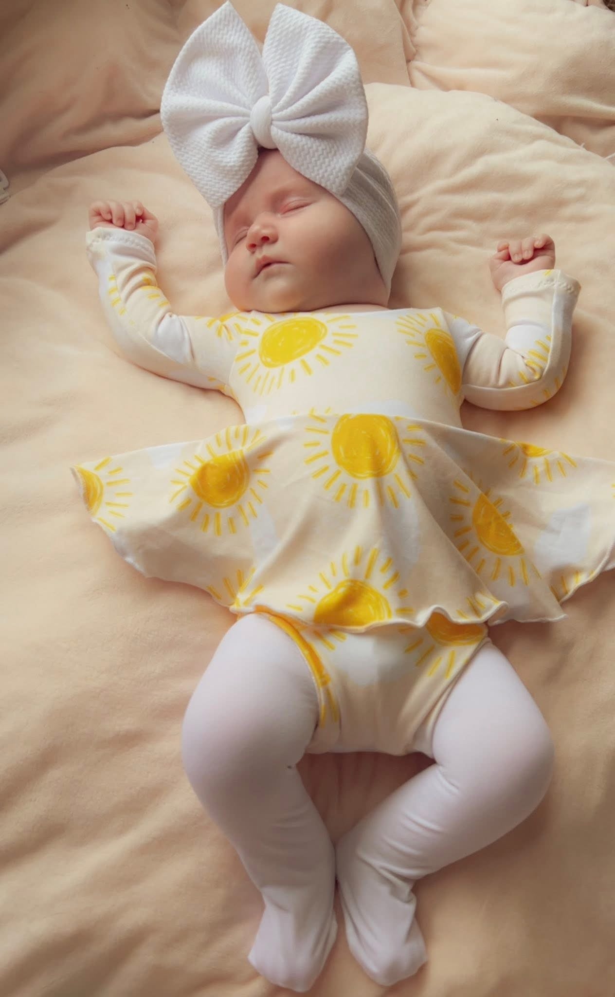 Brielle skirted bodysuit long sleeve
