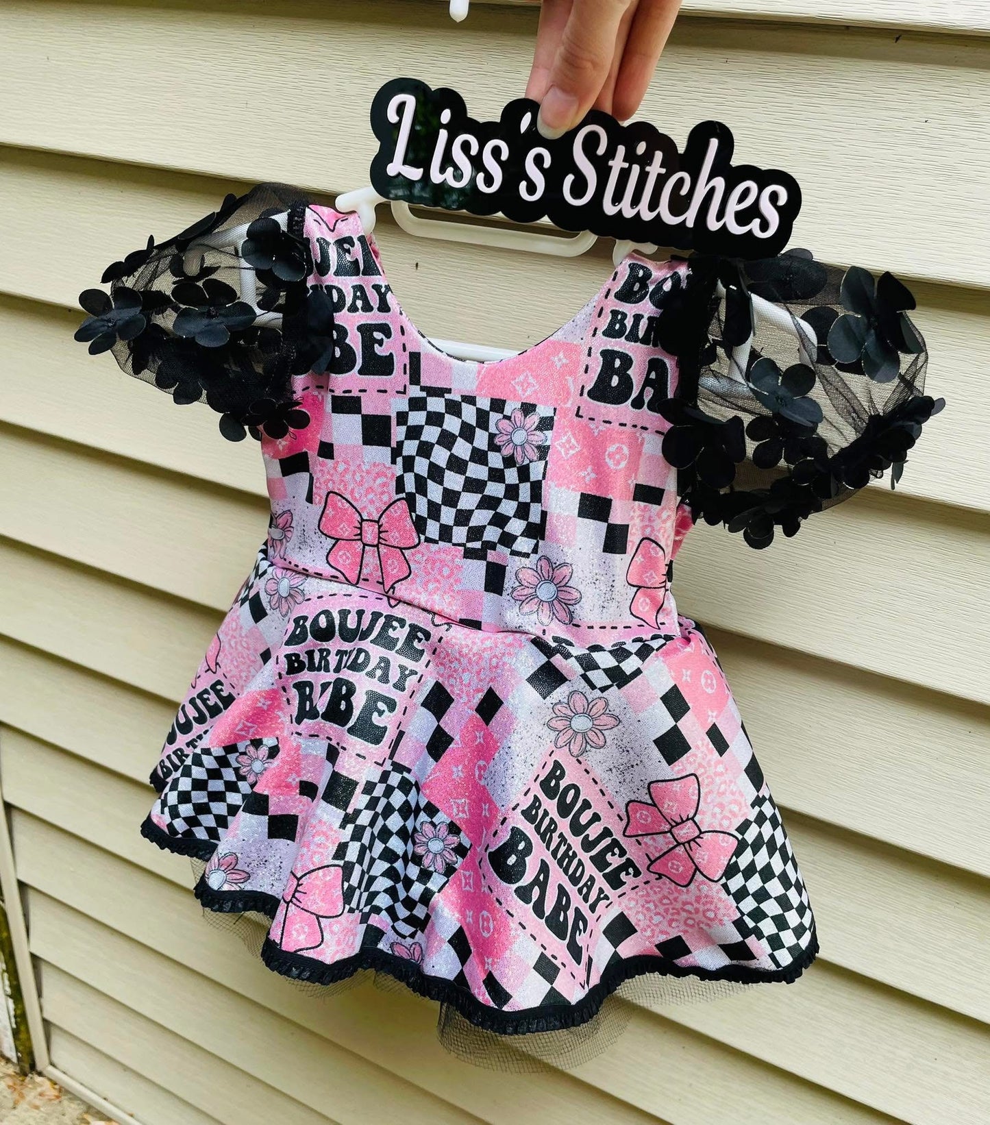 Brielle skirted body suit custom birthday dress