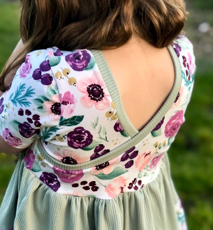 Magnolia romper (12/18m-7y)