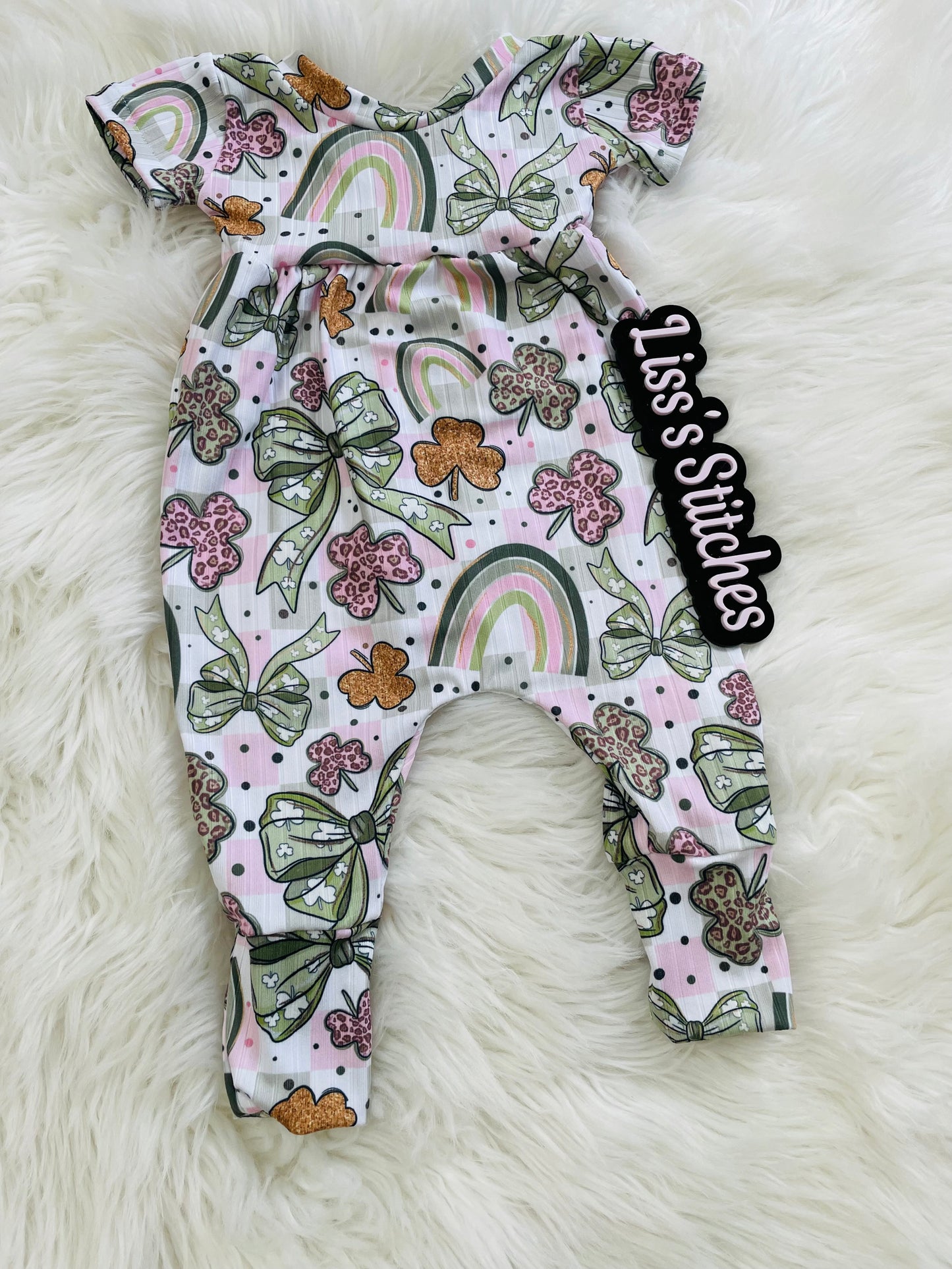 Magnolia romper (newborn-9/12m