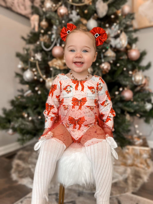 Brielle skirted bodysuit bishop long sleeve