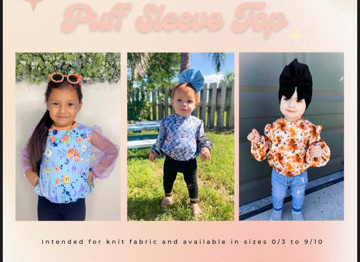 Puff sleeve top