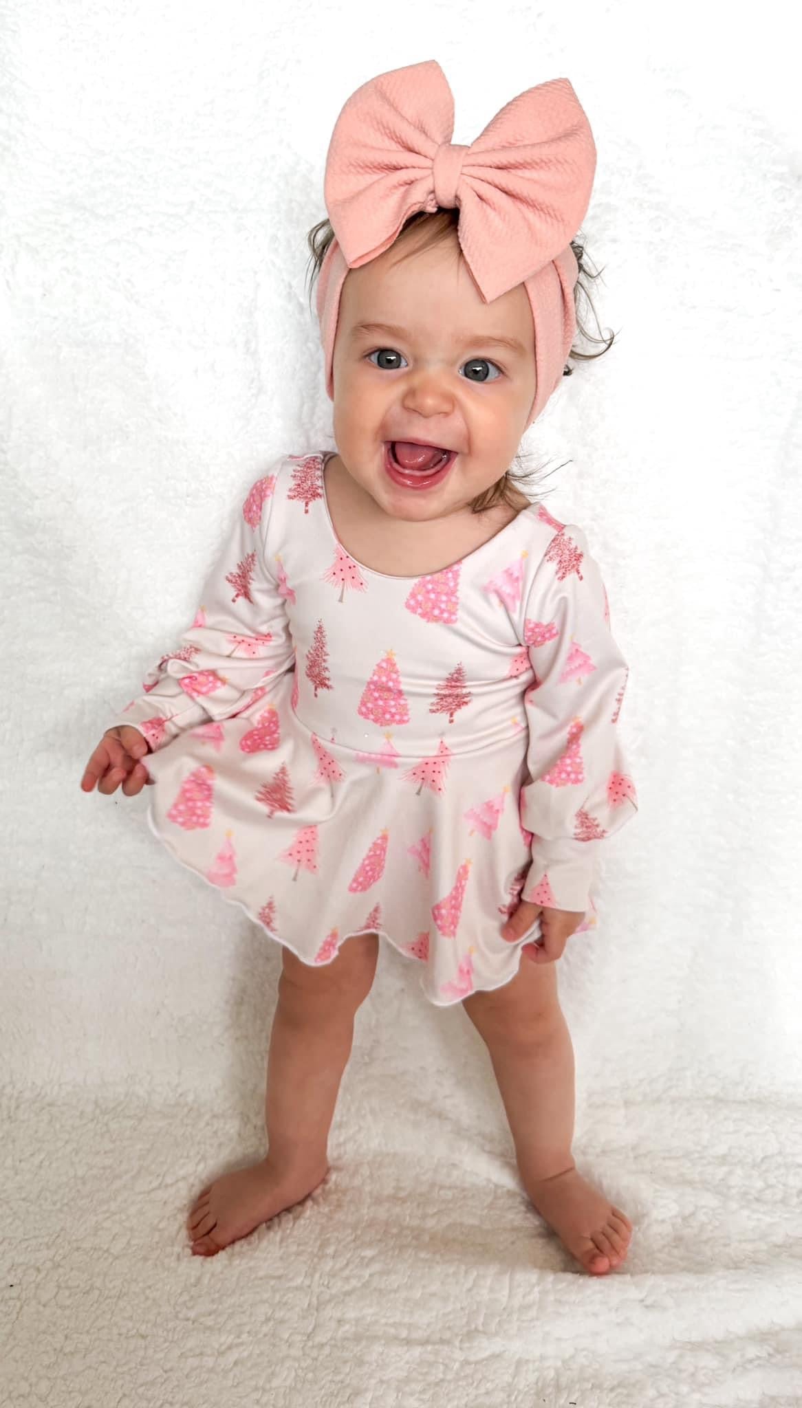 Brielle skirted bodysuit bishop long sleeve