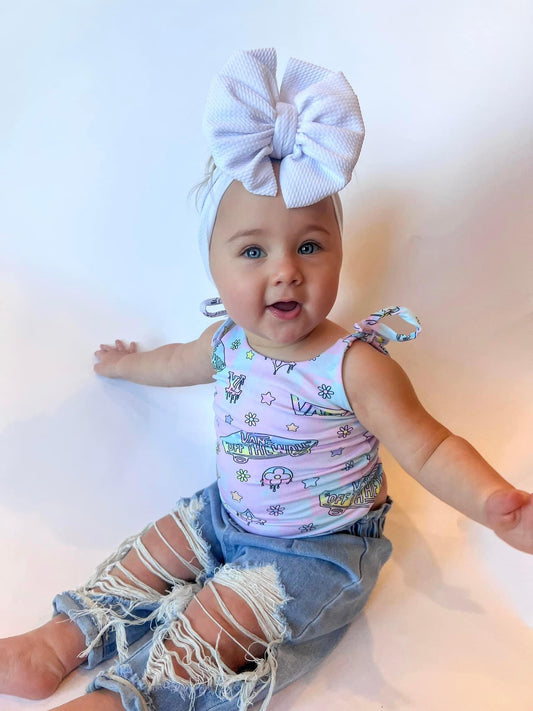 Brielle tie strap tank