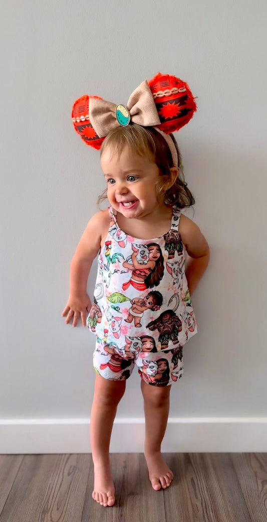 Girls tank & shorts set