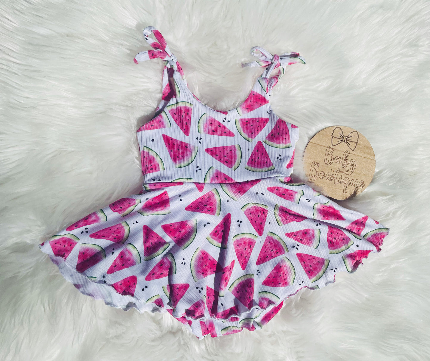 Brielle skirted bodysuit (tie strap)