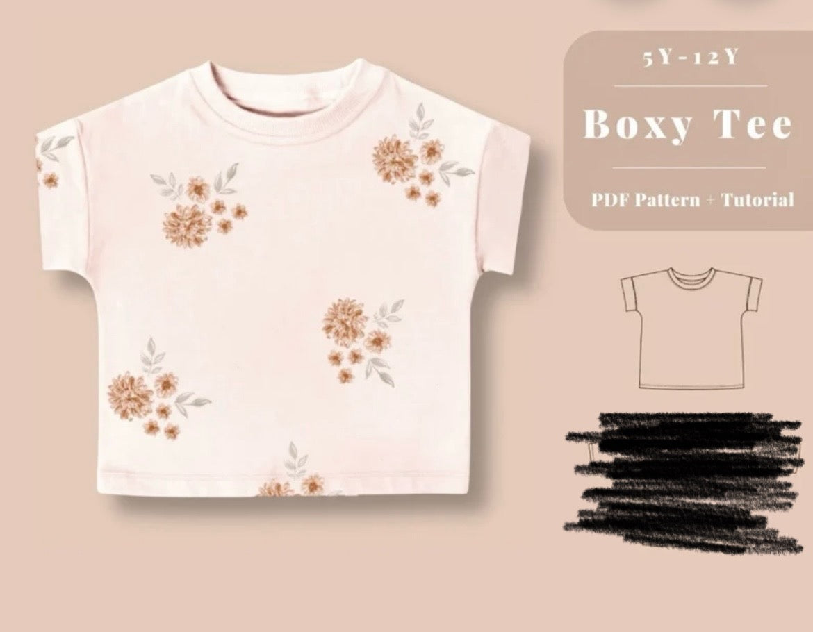 Youth boxy tee