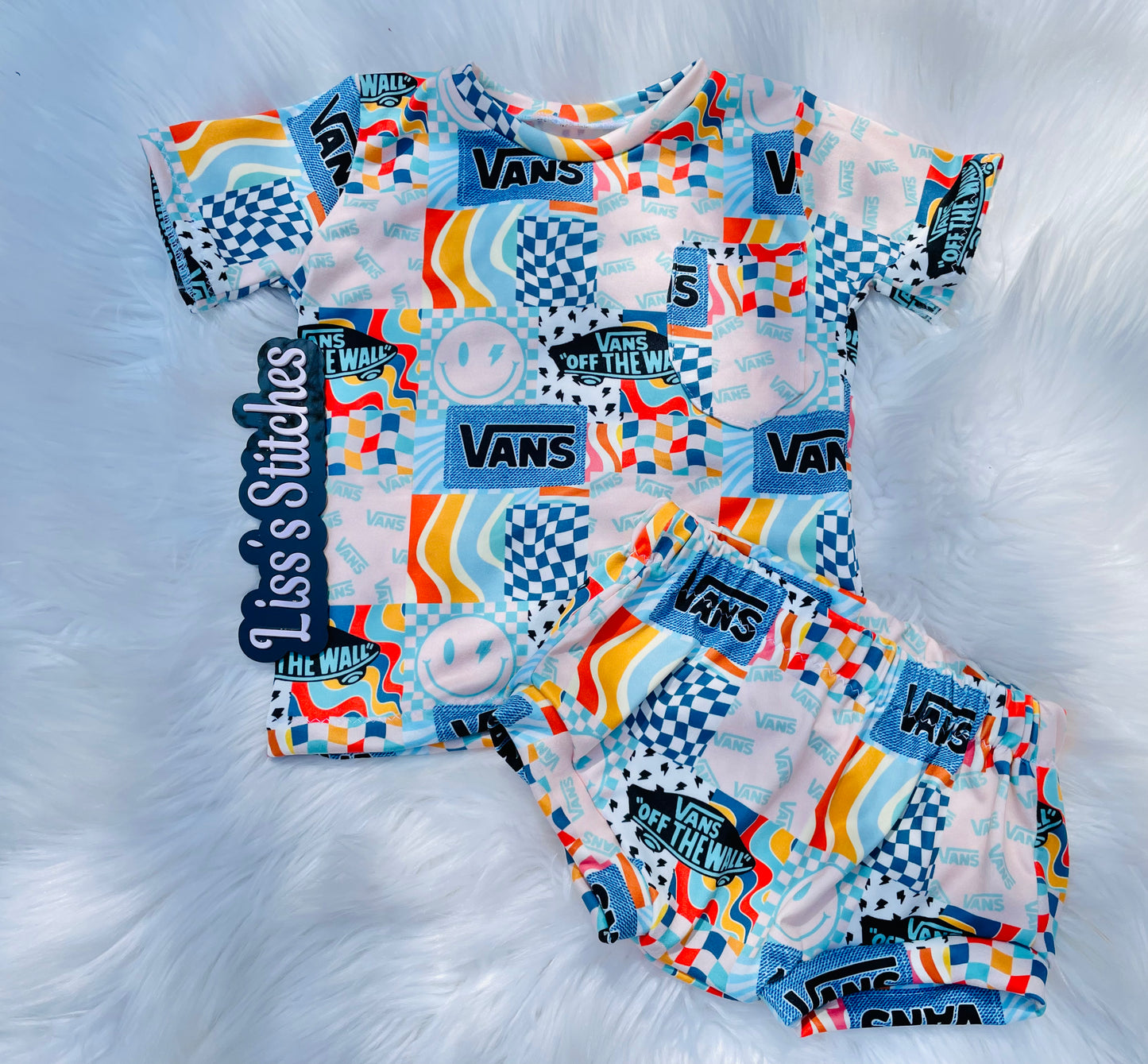 Pocket tee & shorties set